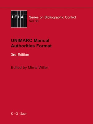 cover image of UNIMARC Manual
